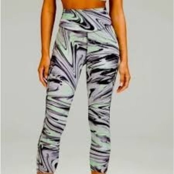 Lululemon Base Pace HR Tight 25” Size 10 High-Rise Leggings Mysty Glade Nulux - Picture 1 of 12